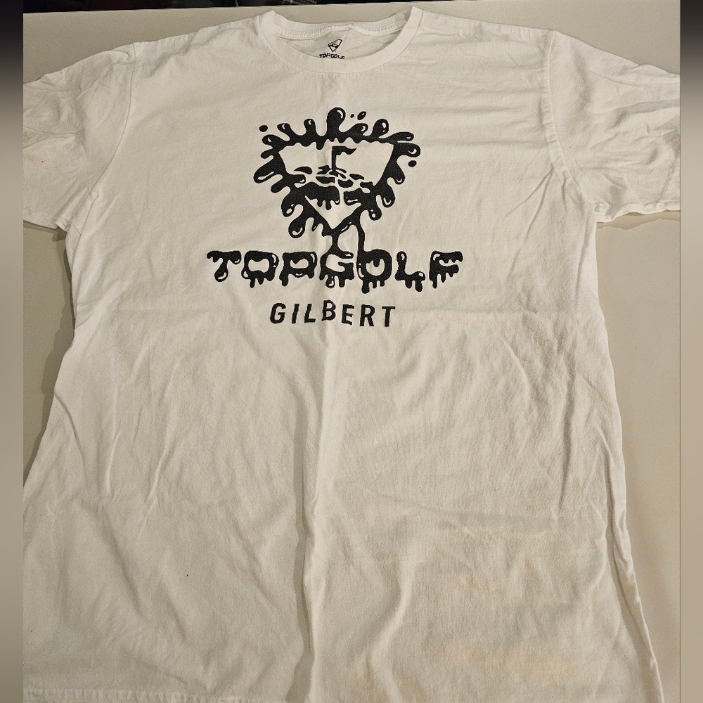 Top Golf Gilbert Mens Large White Tshirt